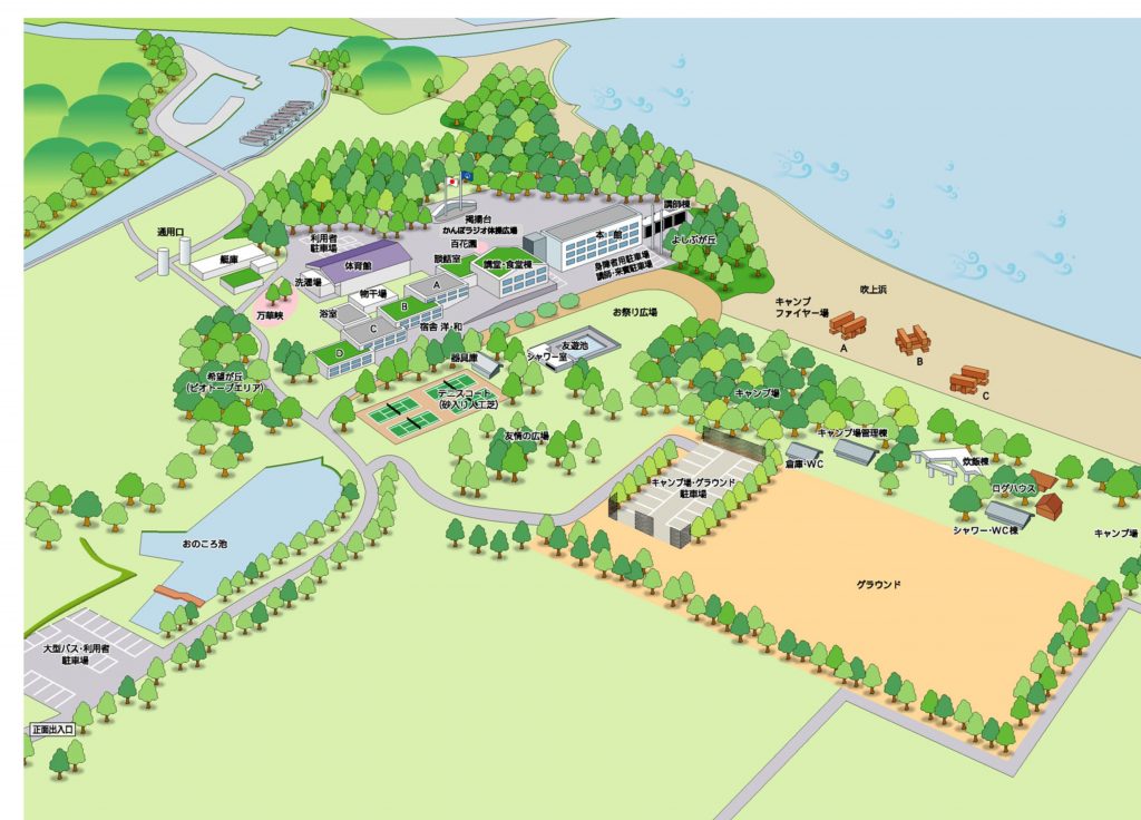 施設案内図 国立淡路青少年交流の家